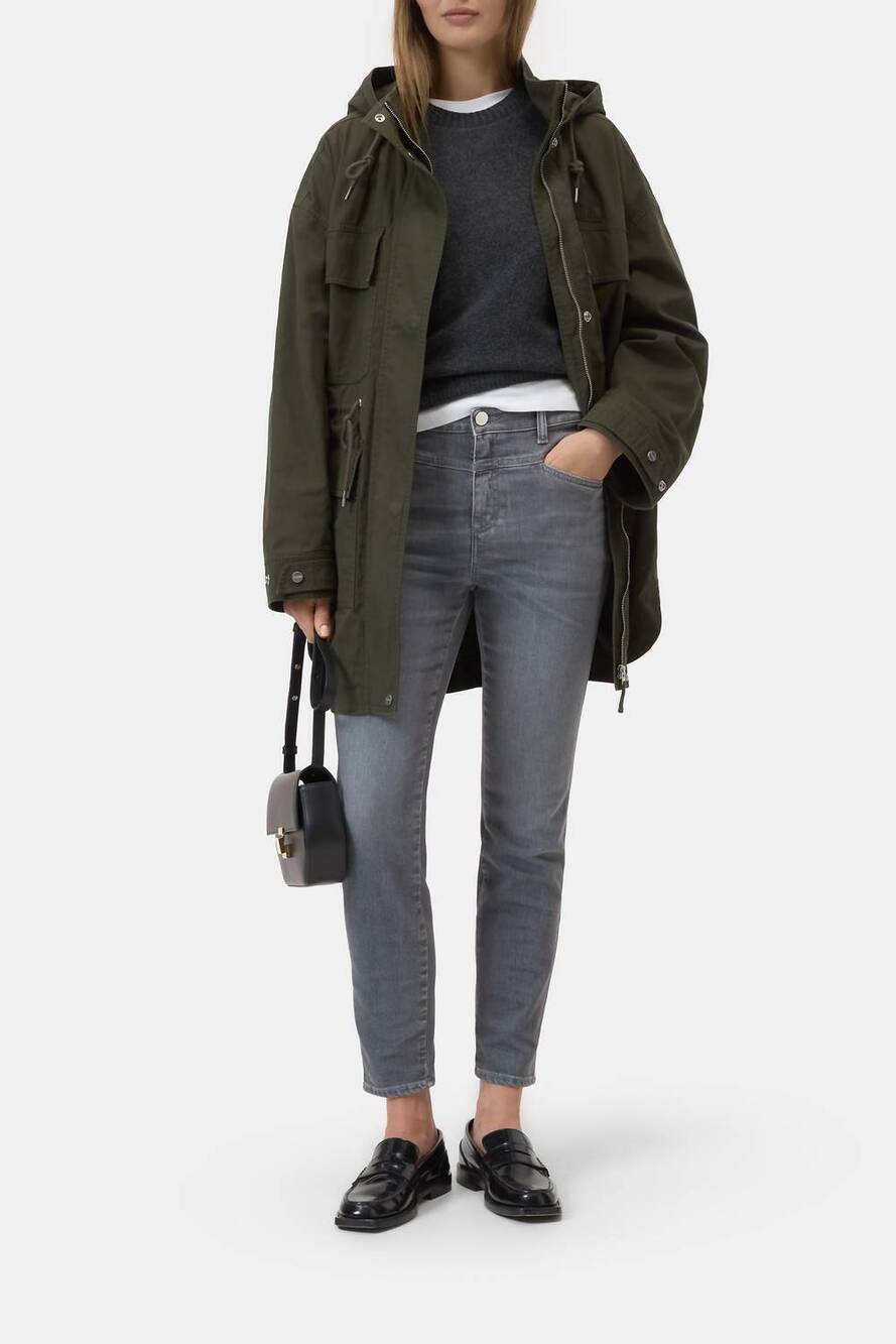 NEW CLOSED skinny pusher jeans in mid grey